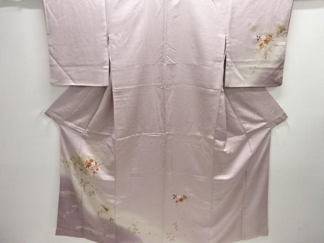 JAPANESE KIMONO / HOMONGI / EMBROIDERY / KINSAI / FLOWER